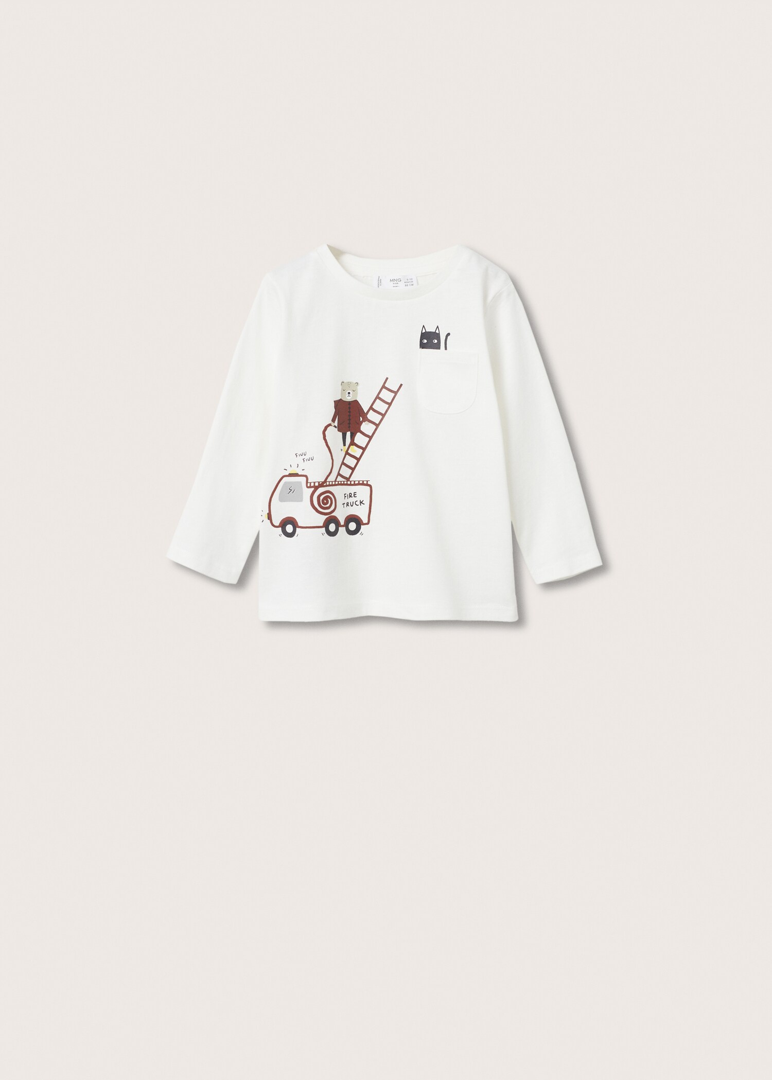 Camiseta manga larga estampada - Artículo sin modelo