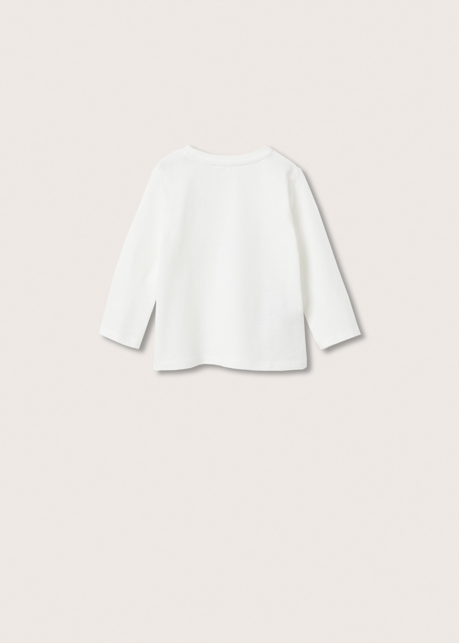 Camiseta manga larga estampada - Reverso del artículo