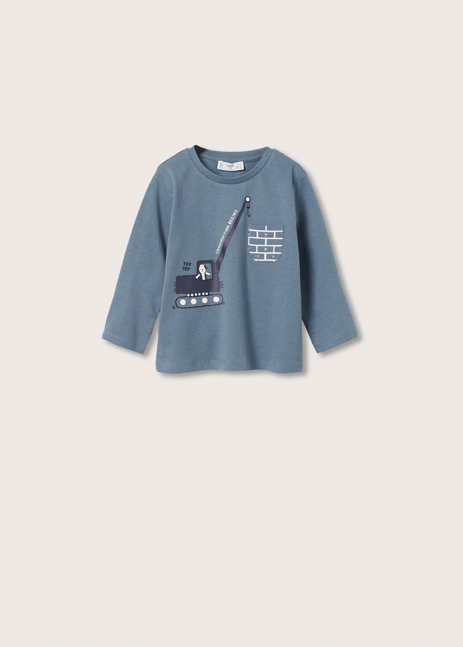 Camiseta manga larga estampada - Artículo sin modelo