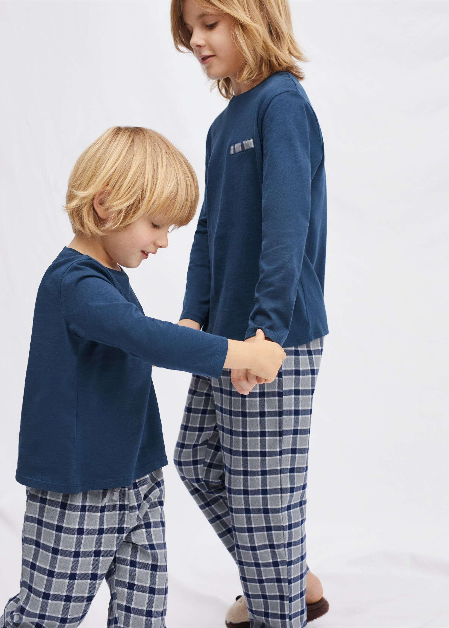 Pijama largo algodón - Plano medio