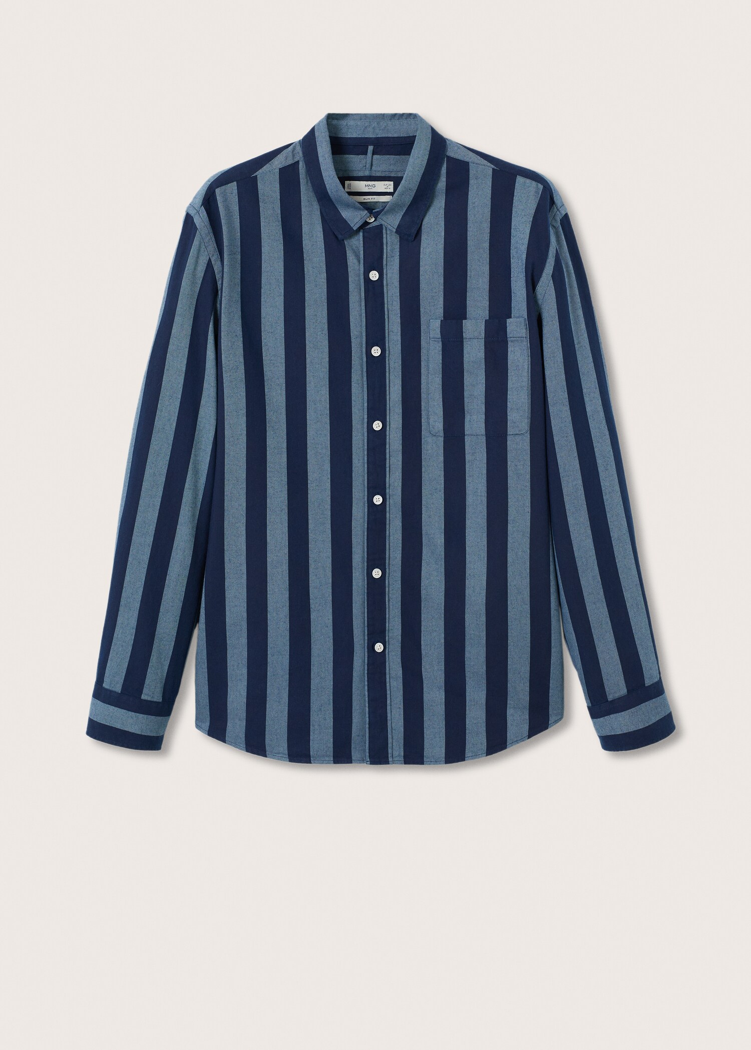 Striped slim-fit shirt - Article without model