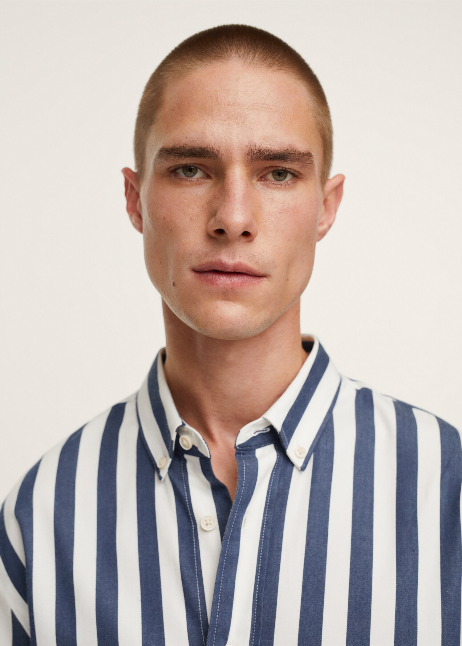Camisa vestir algodón rayas - Detalle del artículo 1
