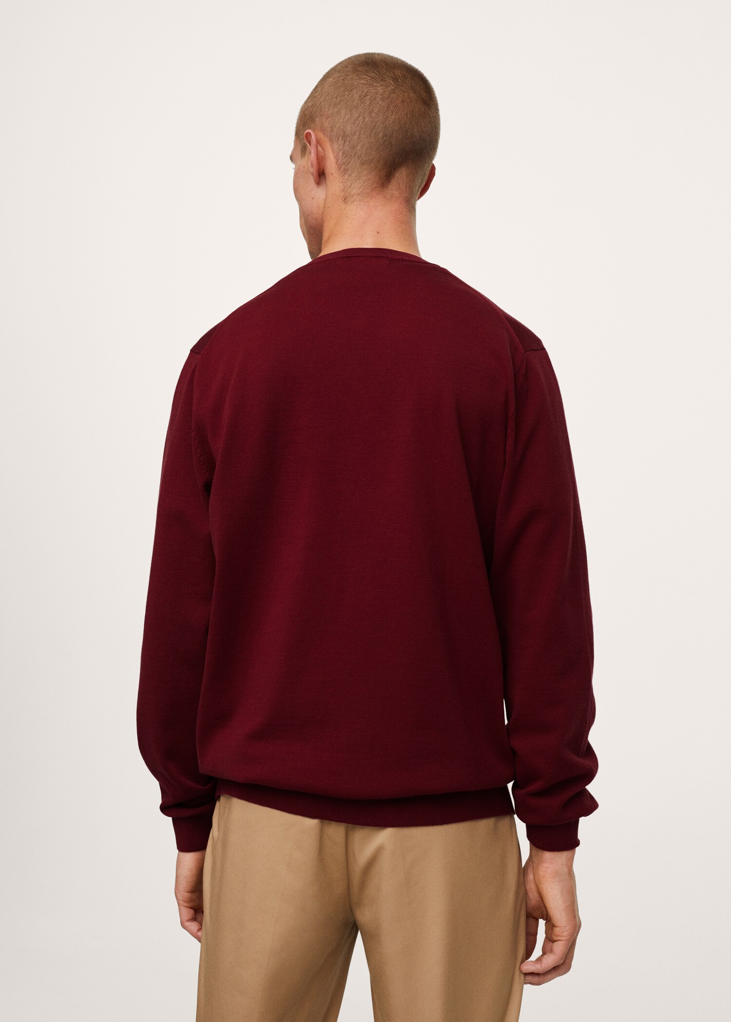 Thermoregulating V-neck sweater - Reverse of the article