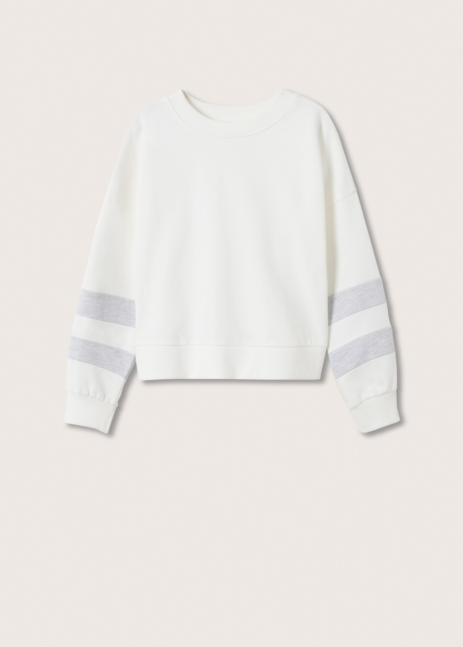 Contrast sleeve sweatshirt - Article without model