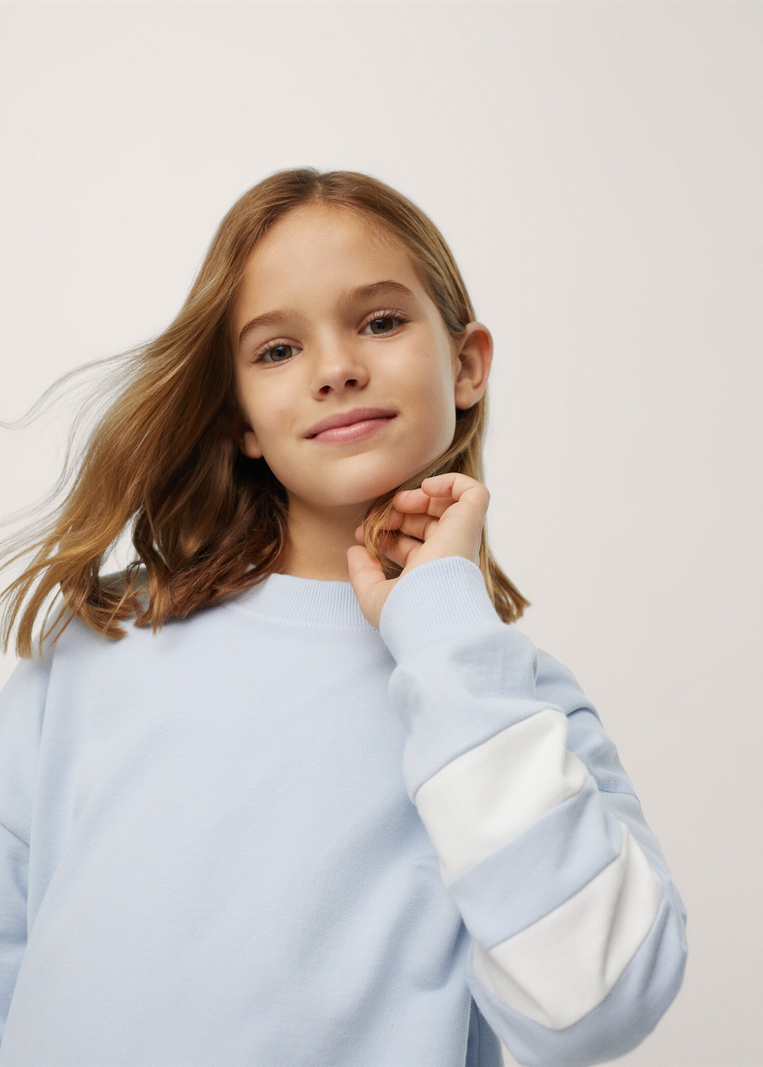 Contrast sleeve sweatshirt - Medium plane