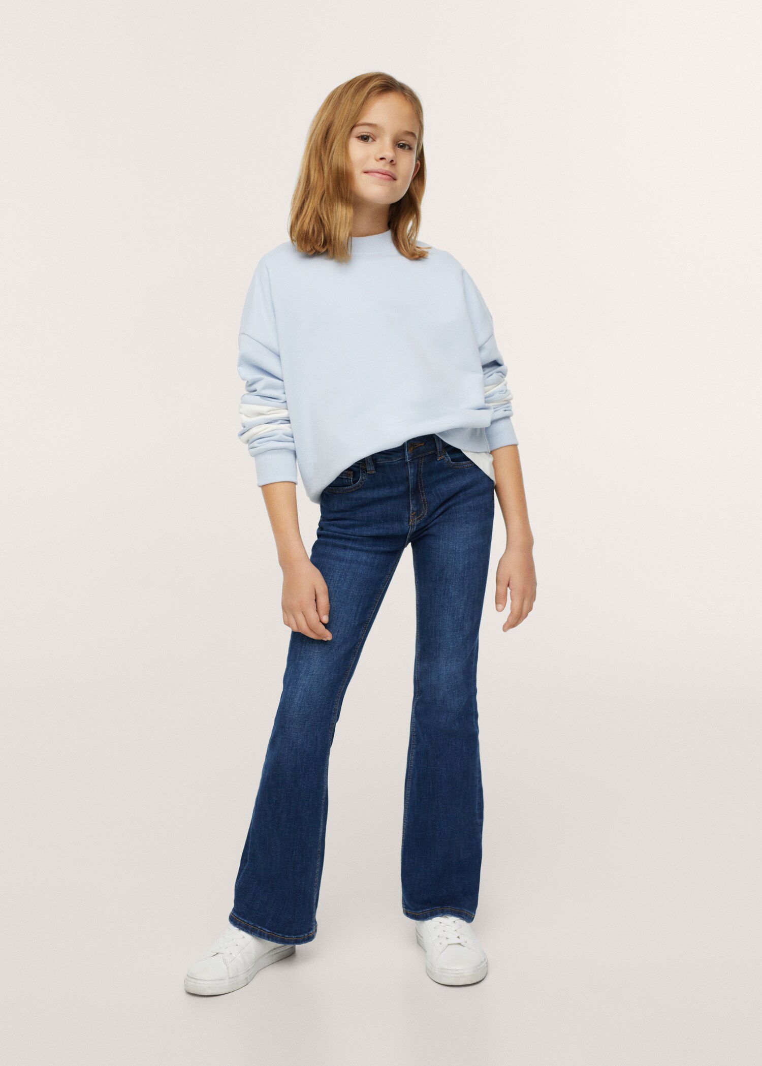 Contrast sleeve sweatshirt - Details of the article 2