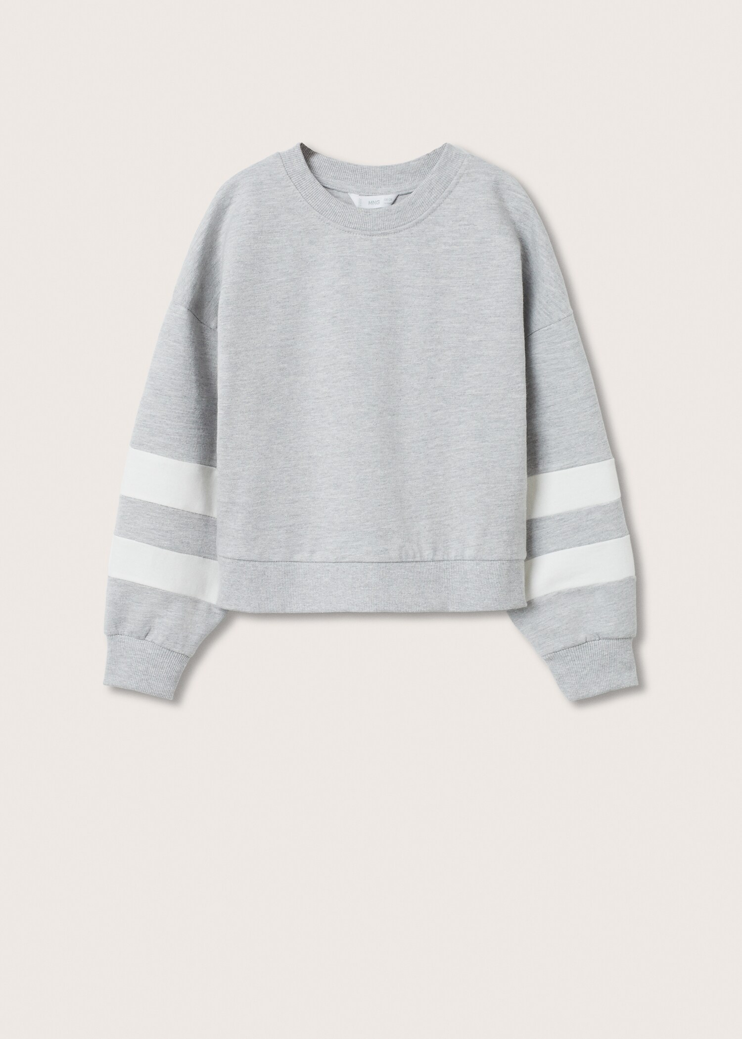 Contrast sleeve sweatshirt - Article without model
