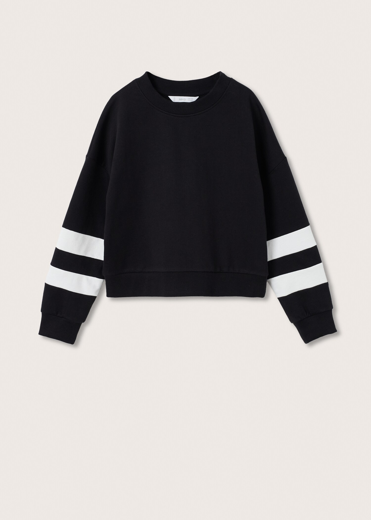 Contrast sleeve sweatshirt - Article without model