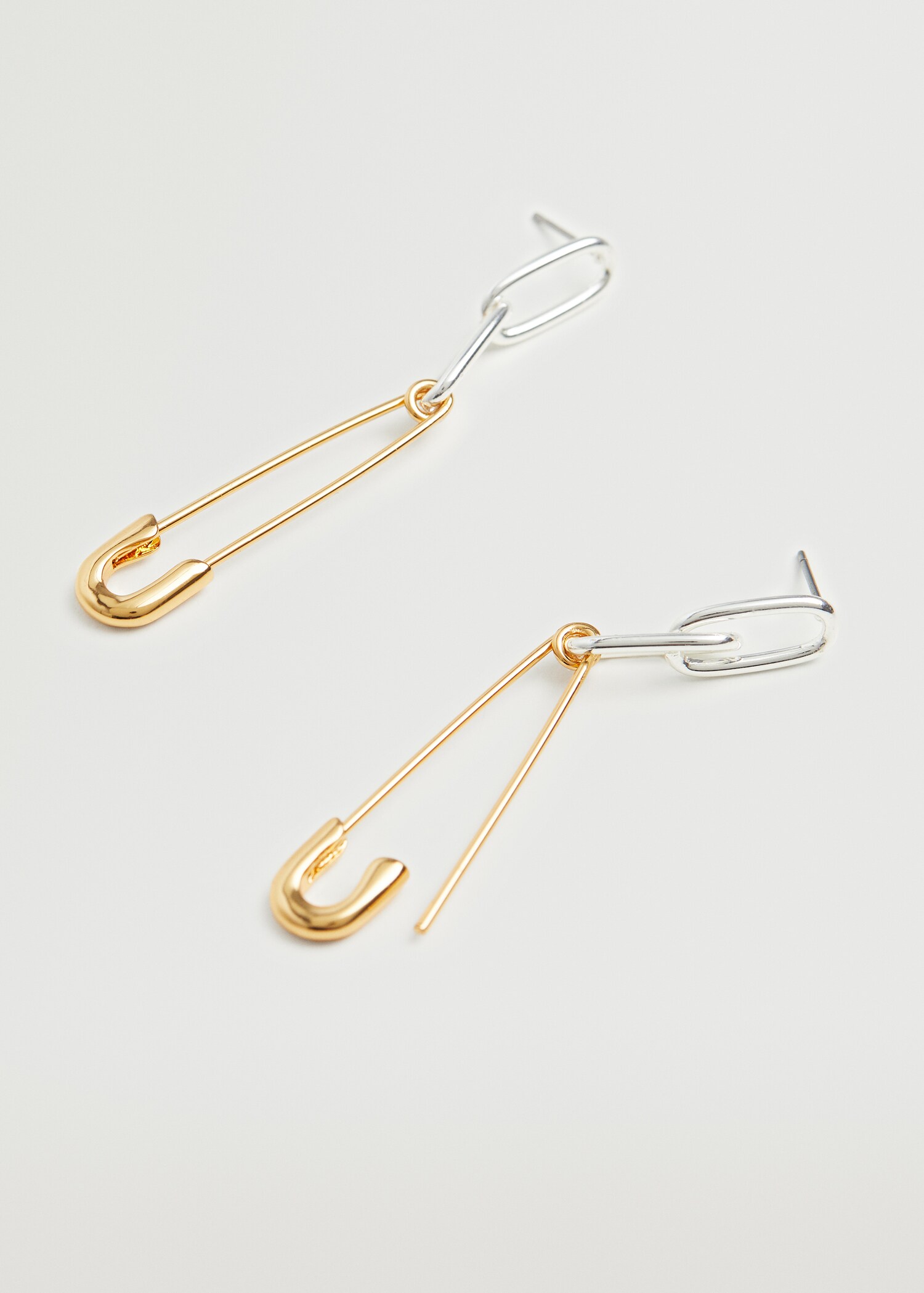 Pendientes colgantes combinados - Plano medio