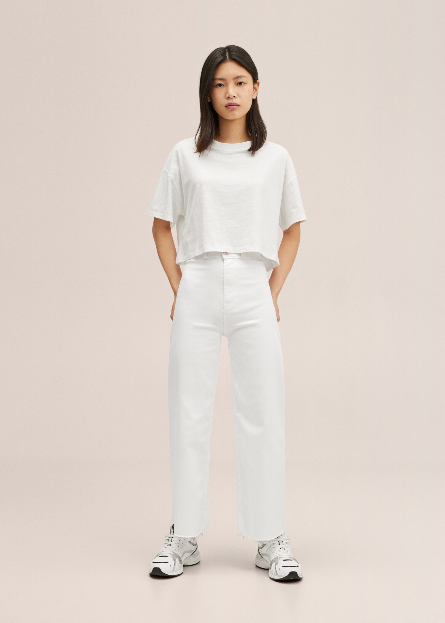 Cropped wide-leg jeans - Details of the article 3