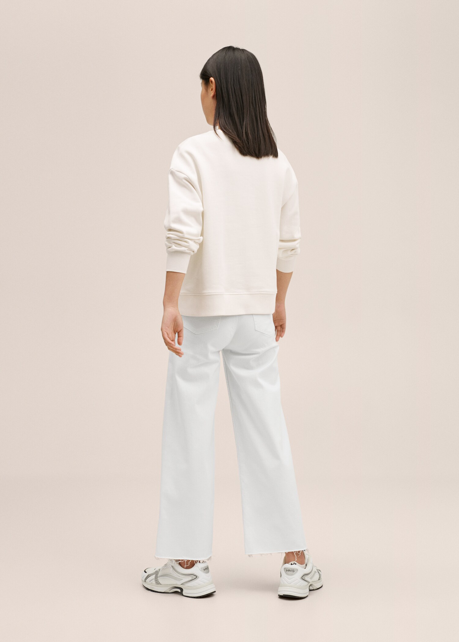 Cropped wide-leg jeans - Reverse of the article