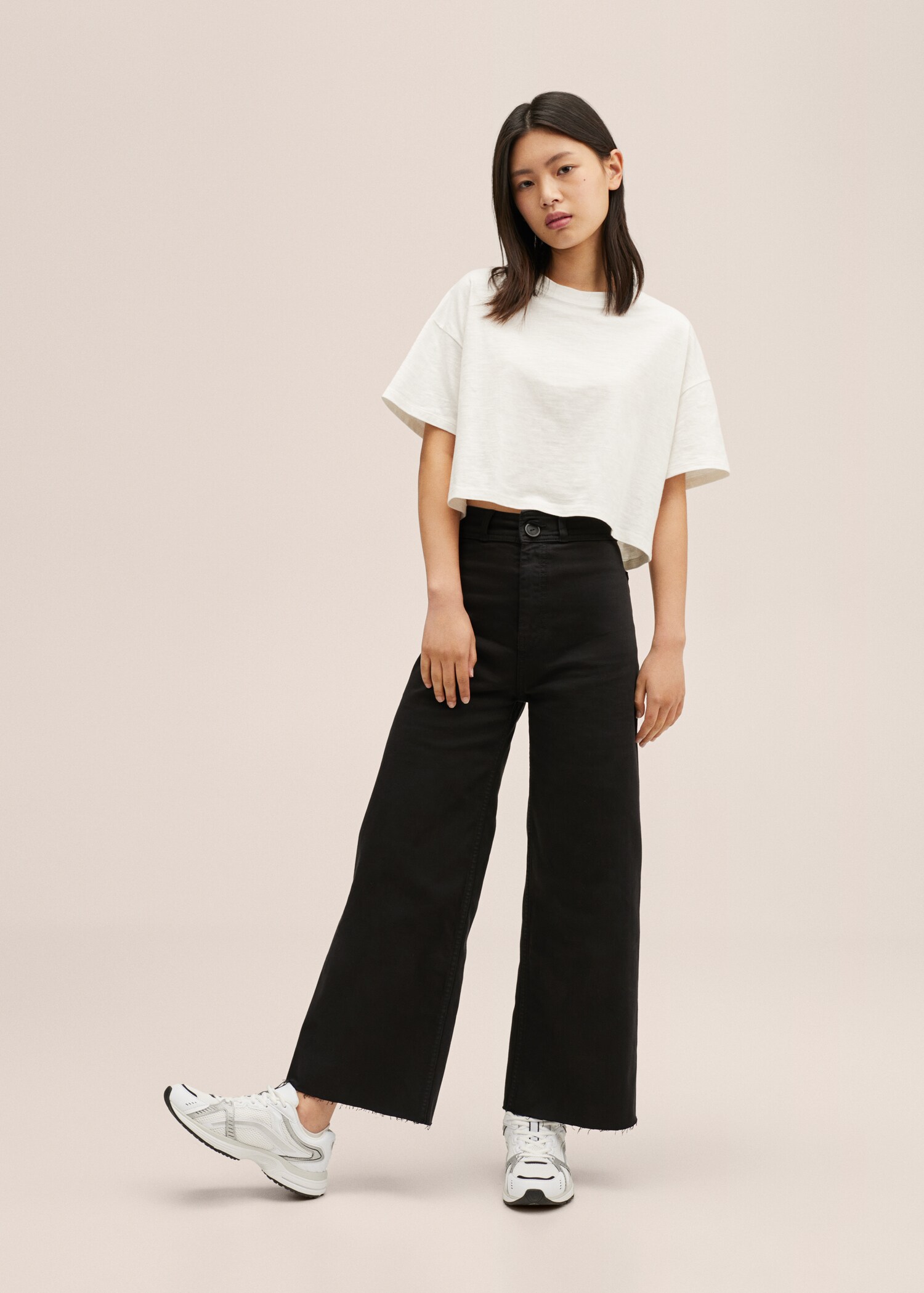 Cropped wide-leg jeans - Details of the article 2
