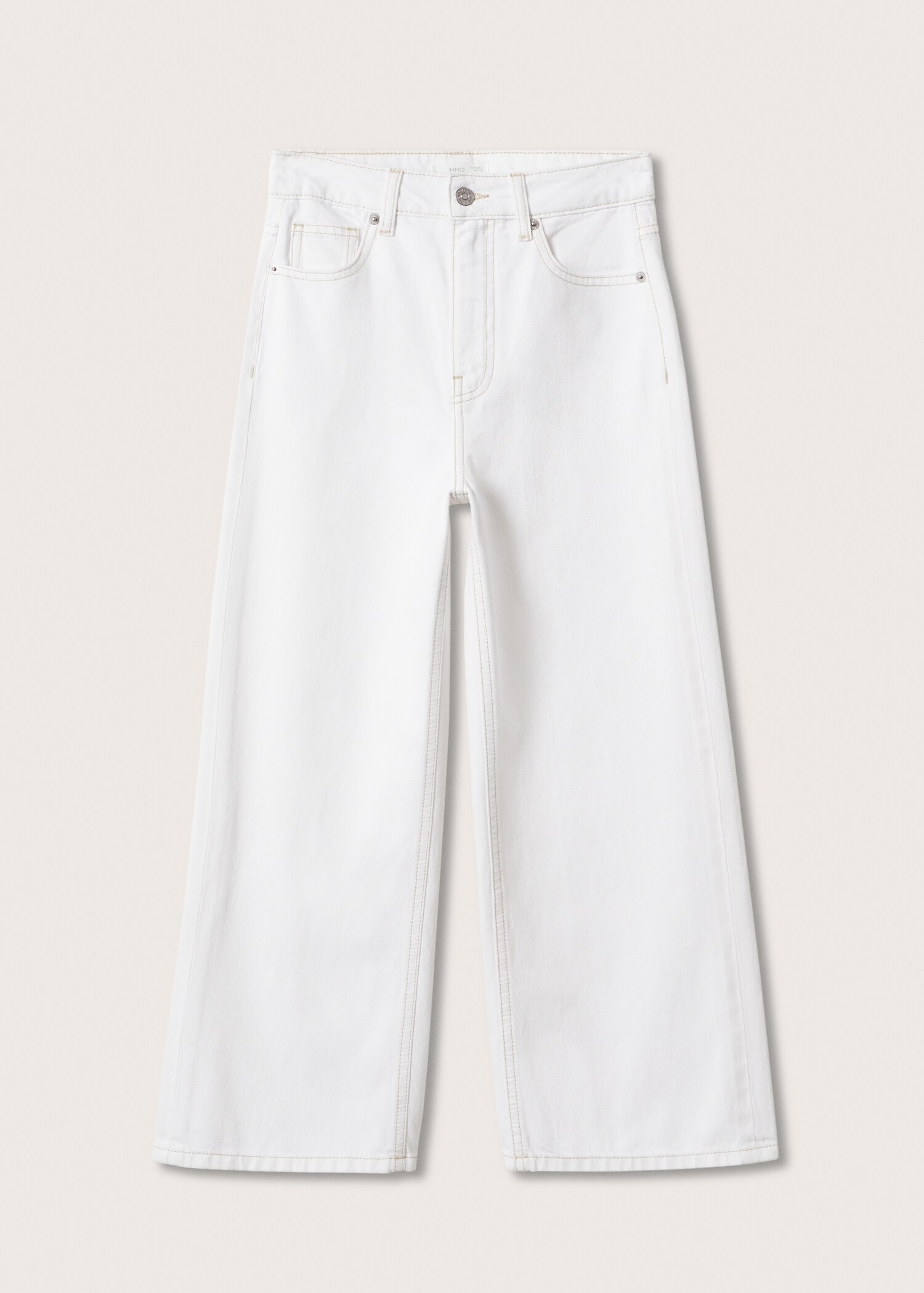 Džíny cropped se širokými nohavicemi - Zboží bez modelu