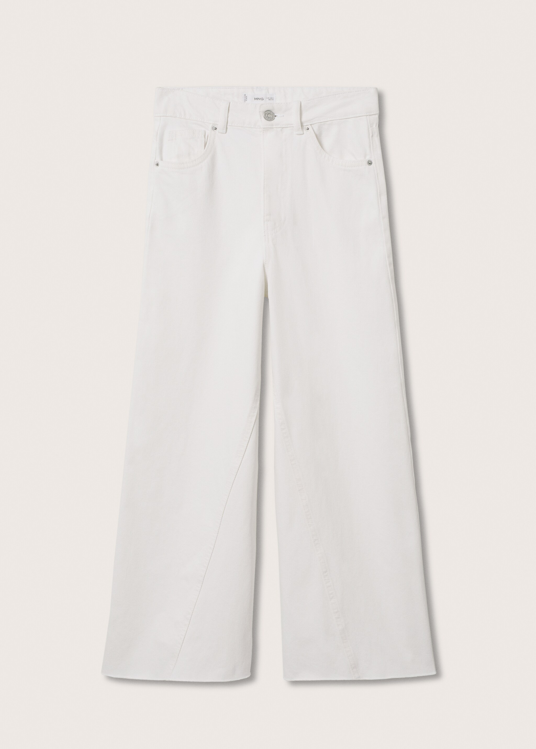 Frayed hem culotte jeans - Article without model