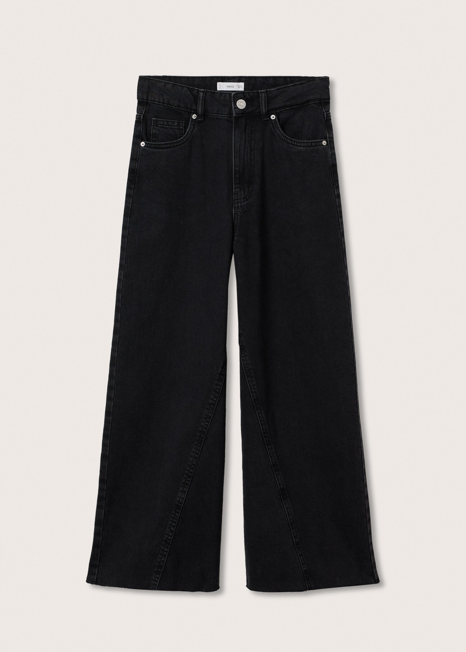 Frayed hem culotte jeans - Article without model