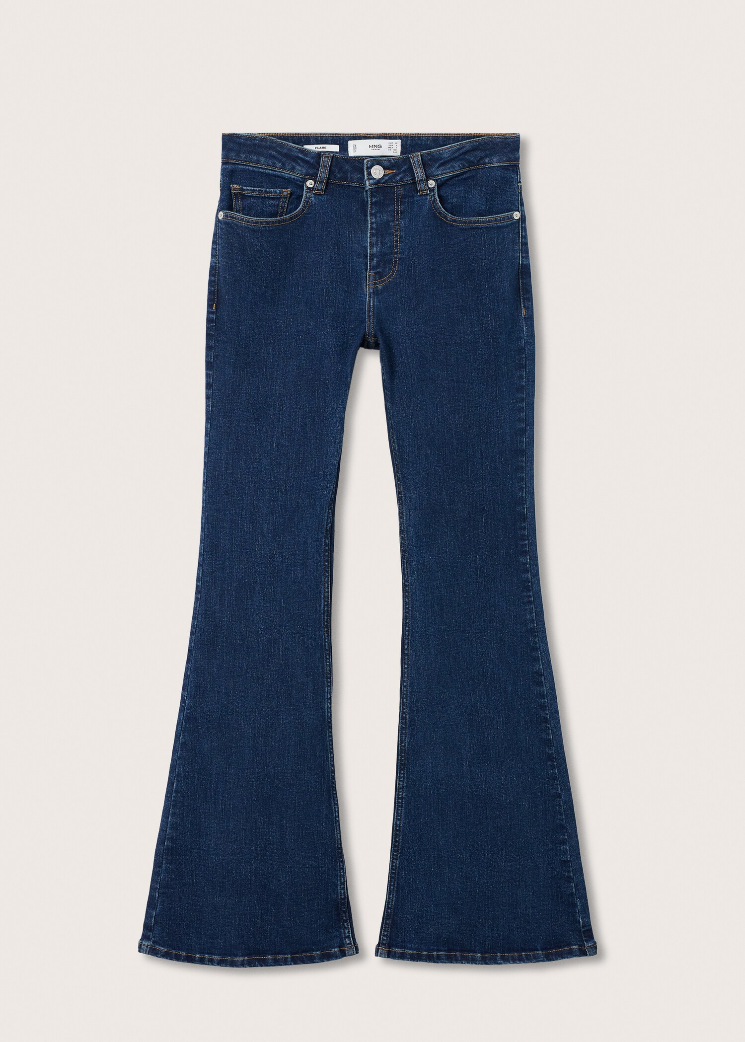 Medium-rise flared jeans  - Article without model