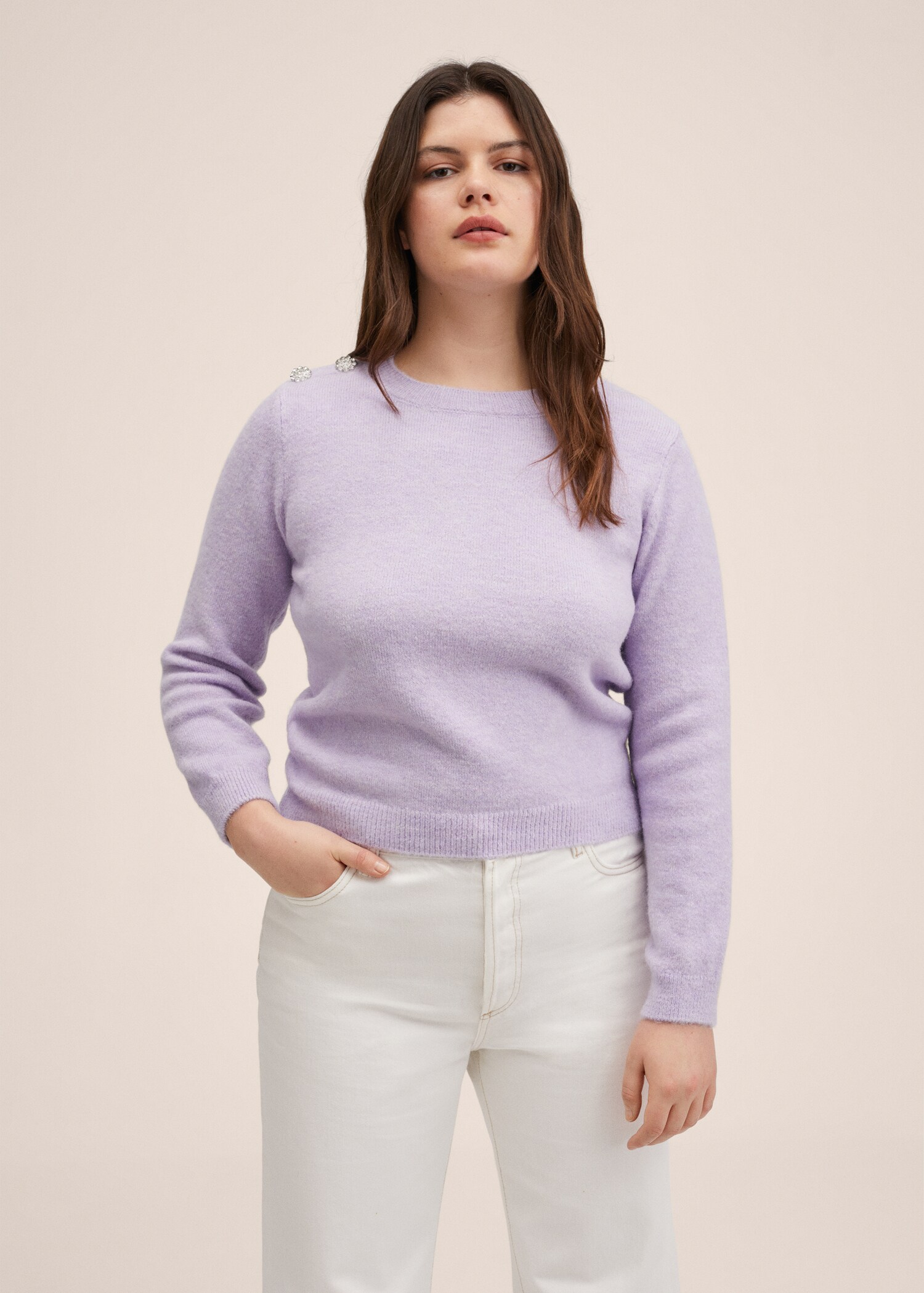 Sweater with jewel buttons  - Details of the article 4