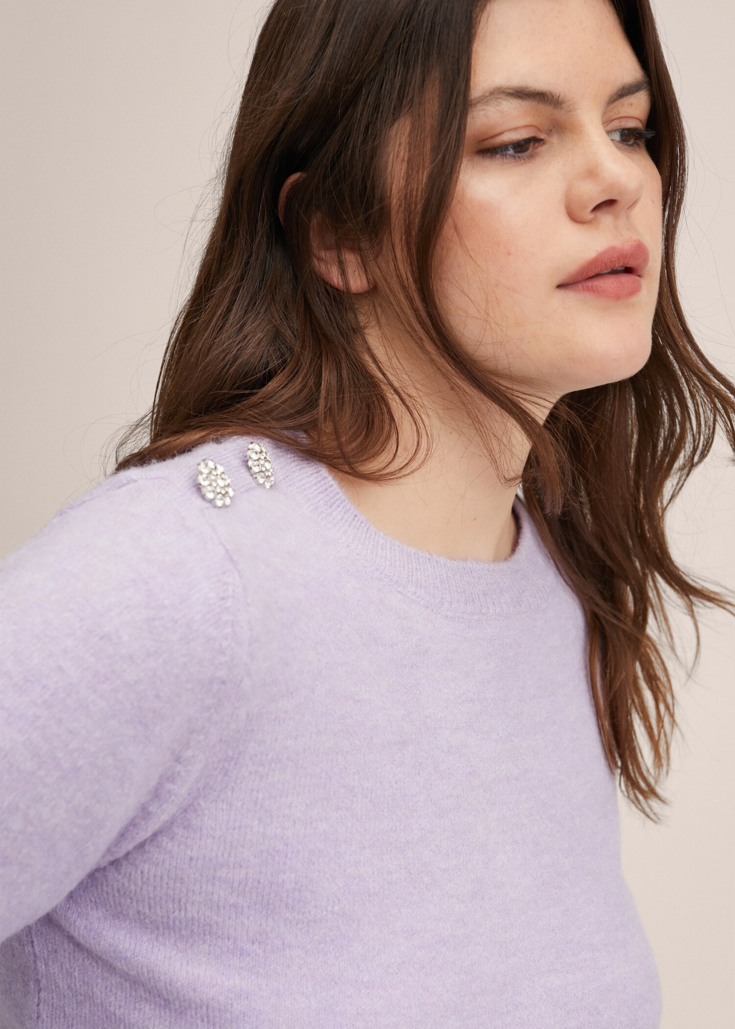 Sweater with jewel buttons  - Details of the article 5