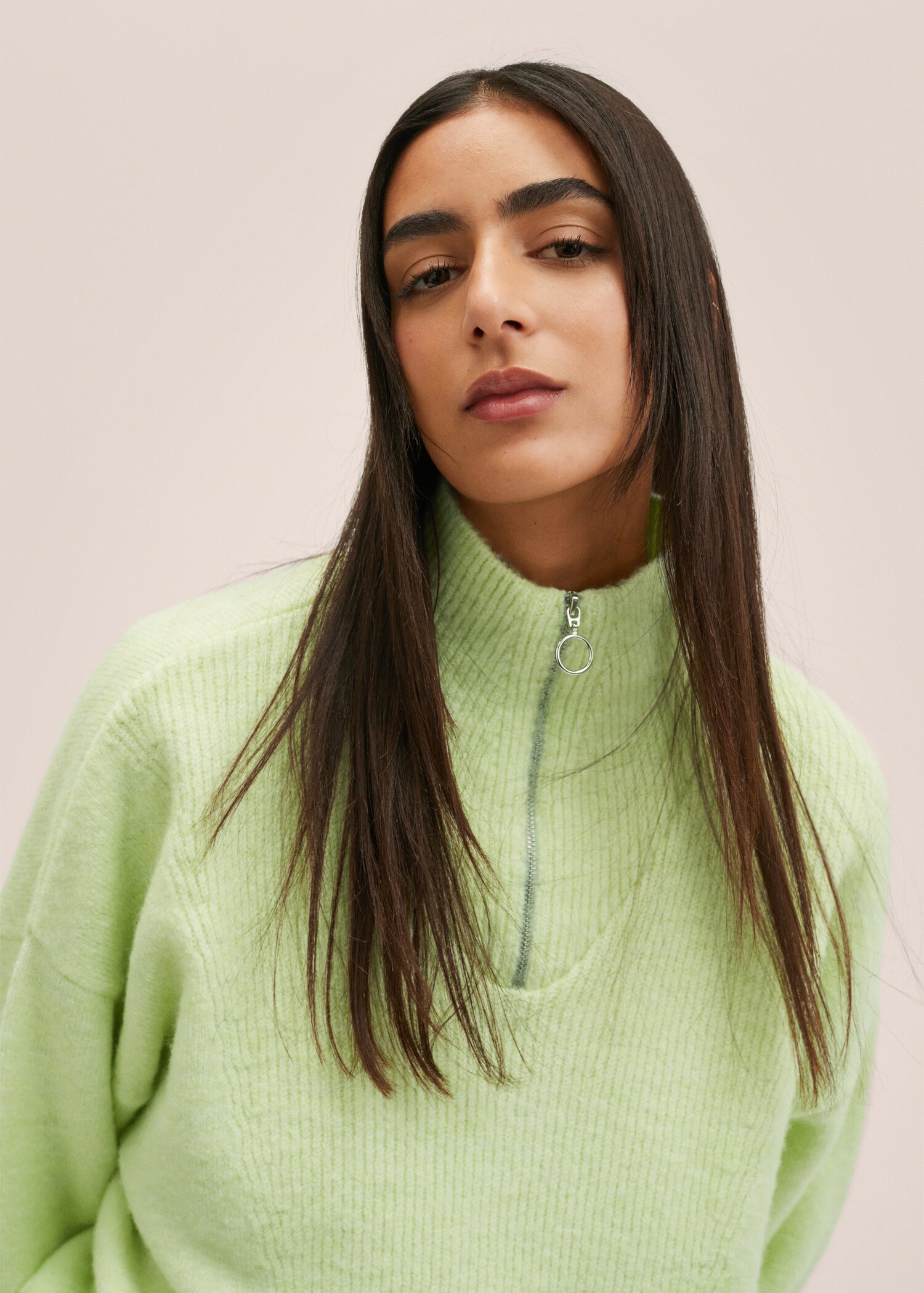 Pull-over maille zippé - Détail de l'article 1