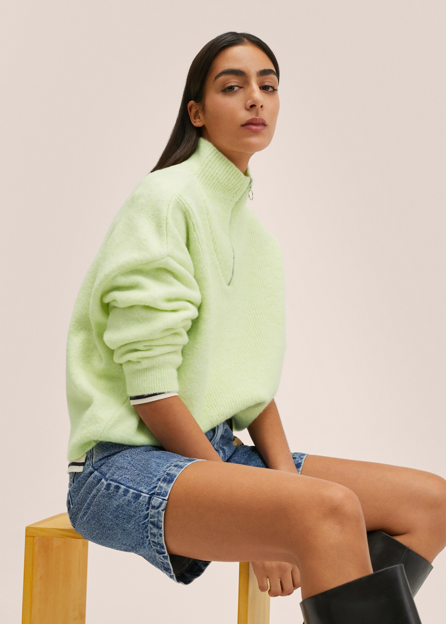 Pull-over maille zippé - Détail de l'article 2