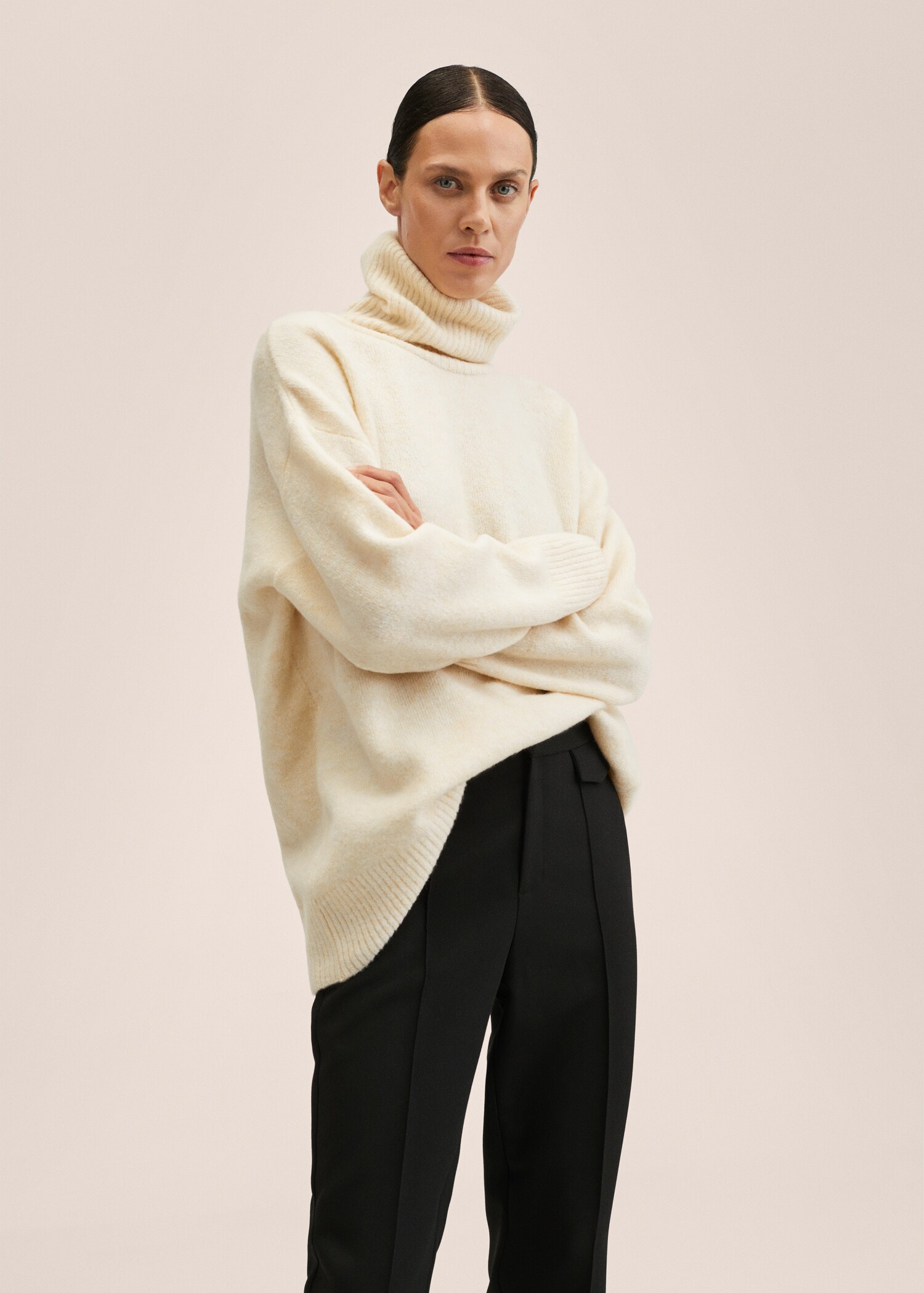 Pull-over maille oversize - Plan moyen