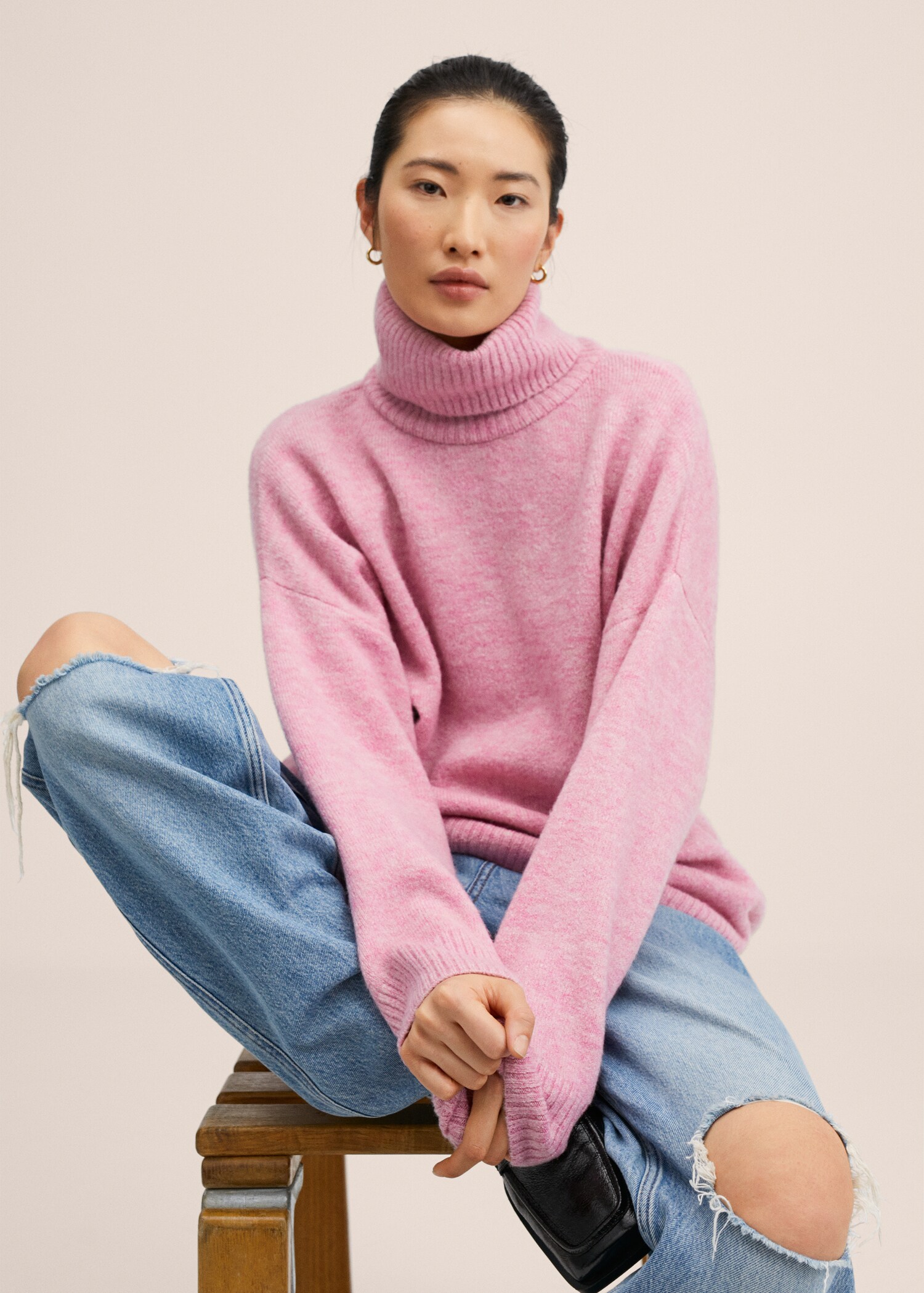 Oversize knit sweater - Details of the article 1