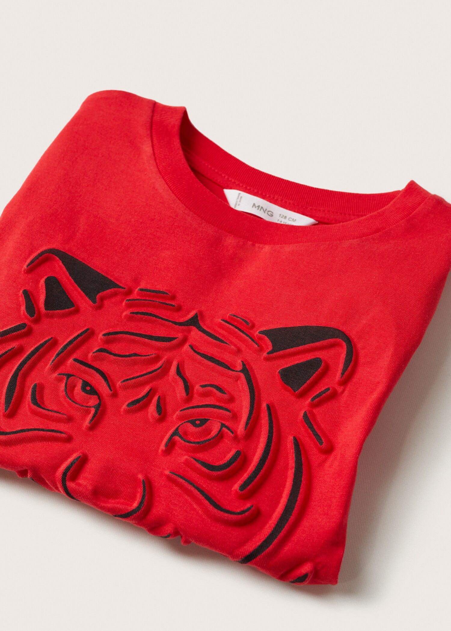 Baumwollshirt mit Tiger-Motiv - Detail des Artikels 8
