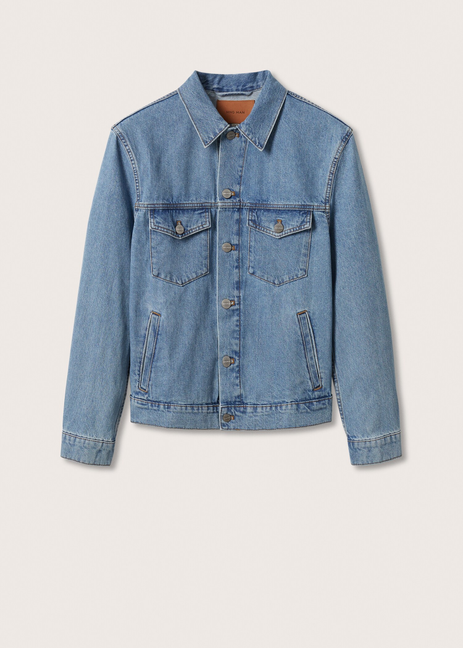 Blouson denim délavé moyen - Article sans modèle