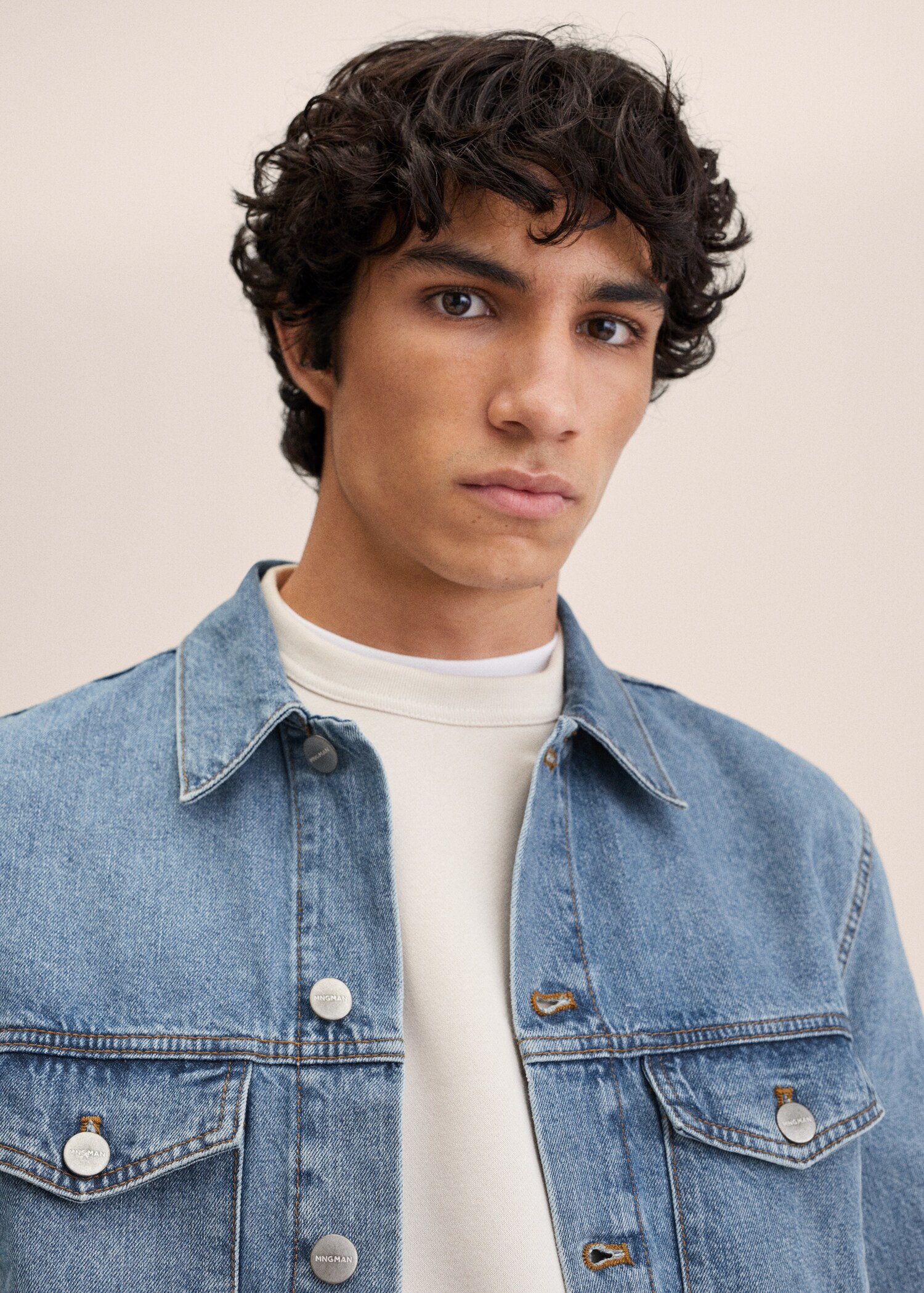 Blouson denim délavé moyen - Détail de l'article 1