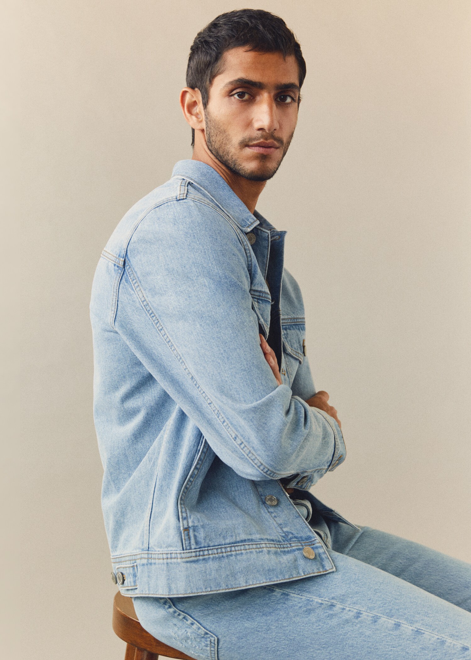 Blouson denim délavé moyen - Détail de l'article 6