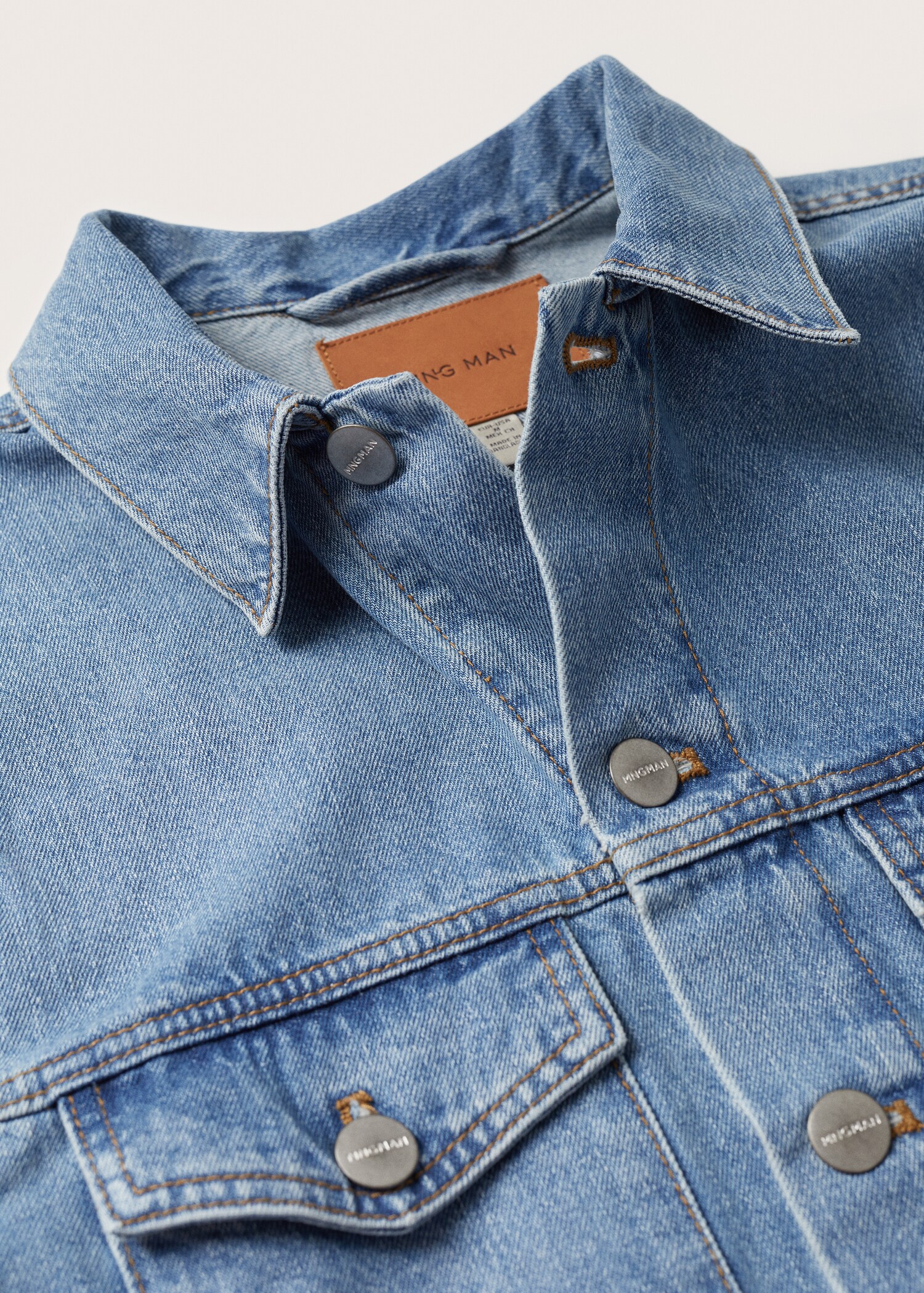 Blouson denim délavé moyen - Détail de l'article 8