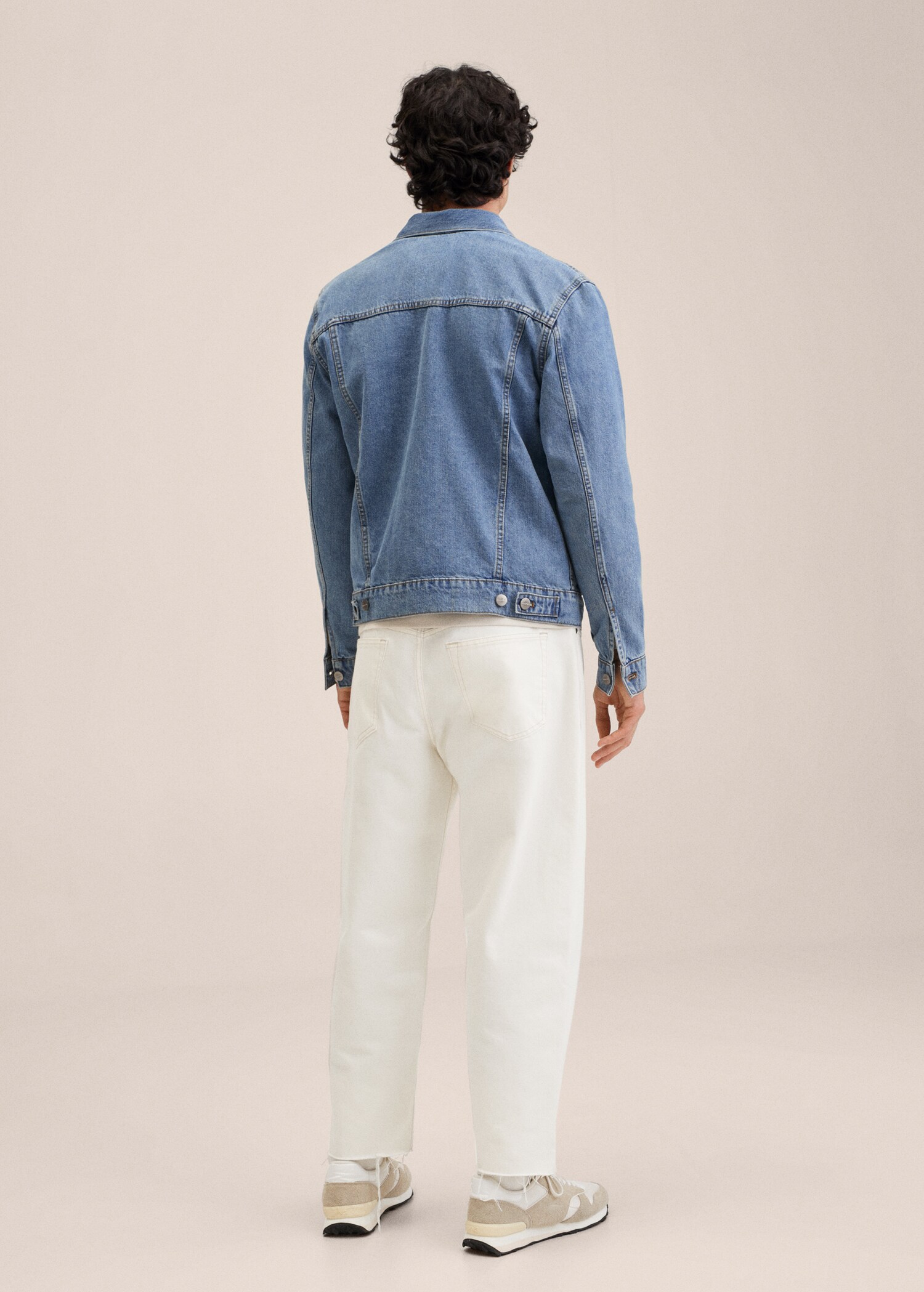 Blouson denim délavé moyen - Verso de l’article