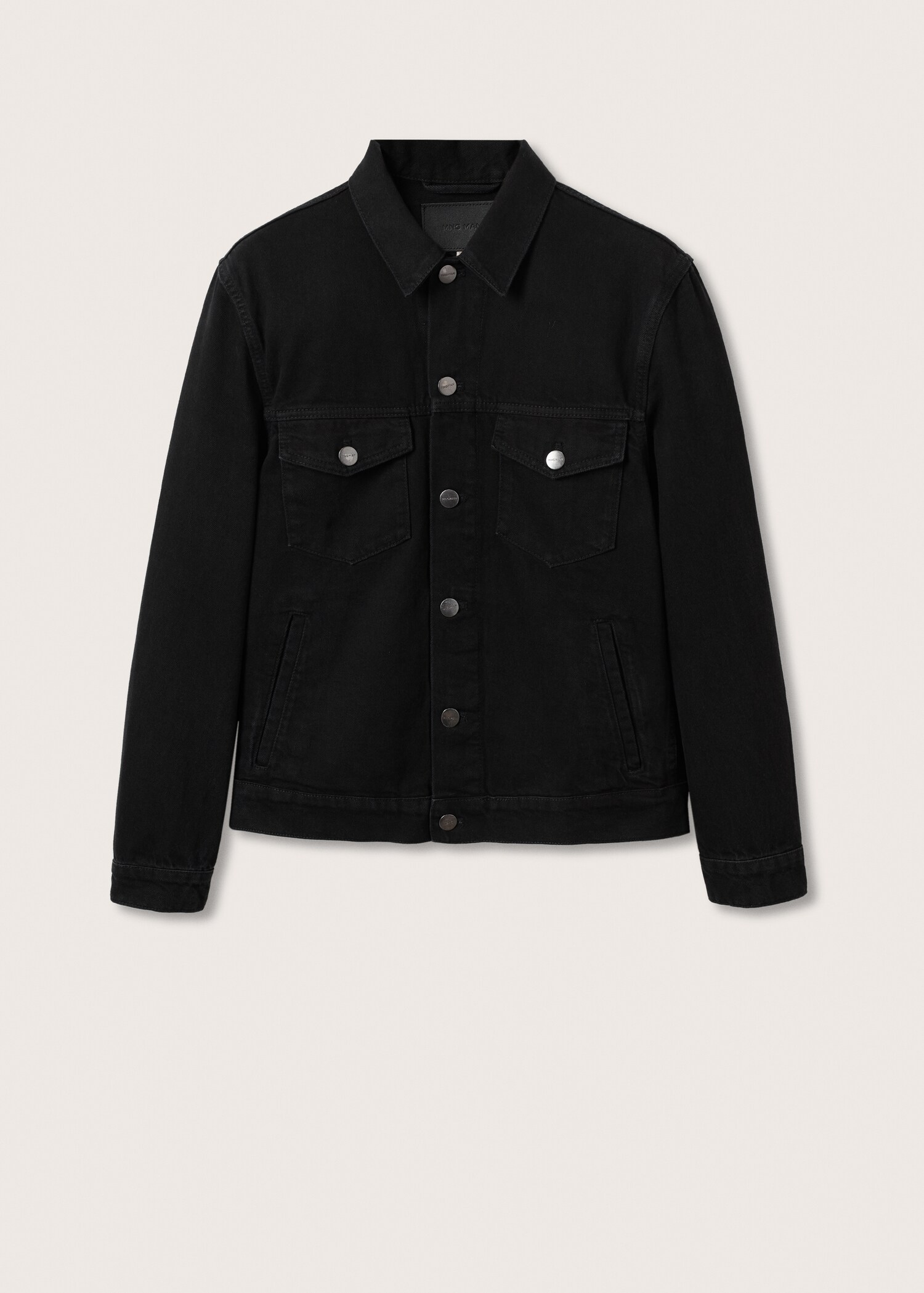 Blouson denim noir - Article sans modèle