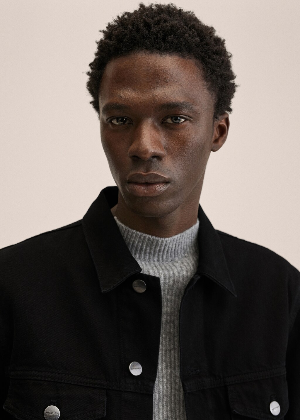 Blouson jean noir homme best sale