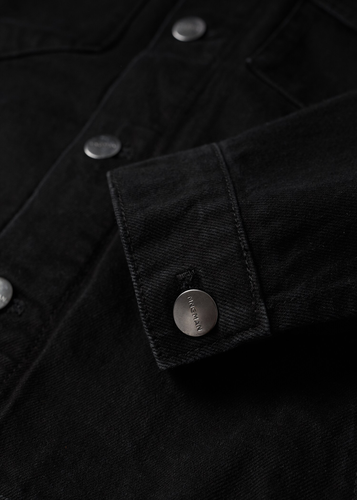 Blouson denim noir - Détail de l'article 8