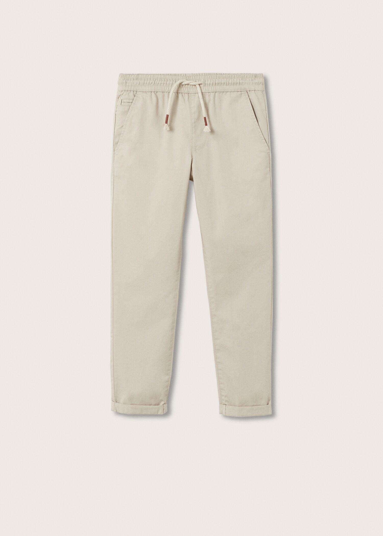 Pantalón recto cintura elástica - Artículo sin modelo