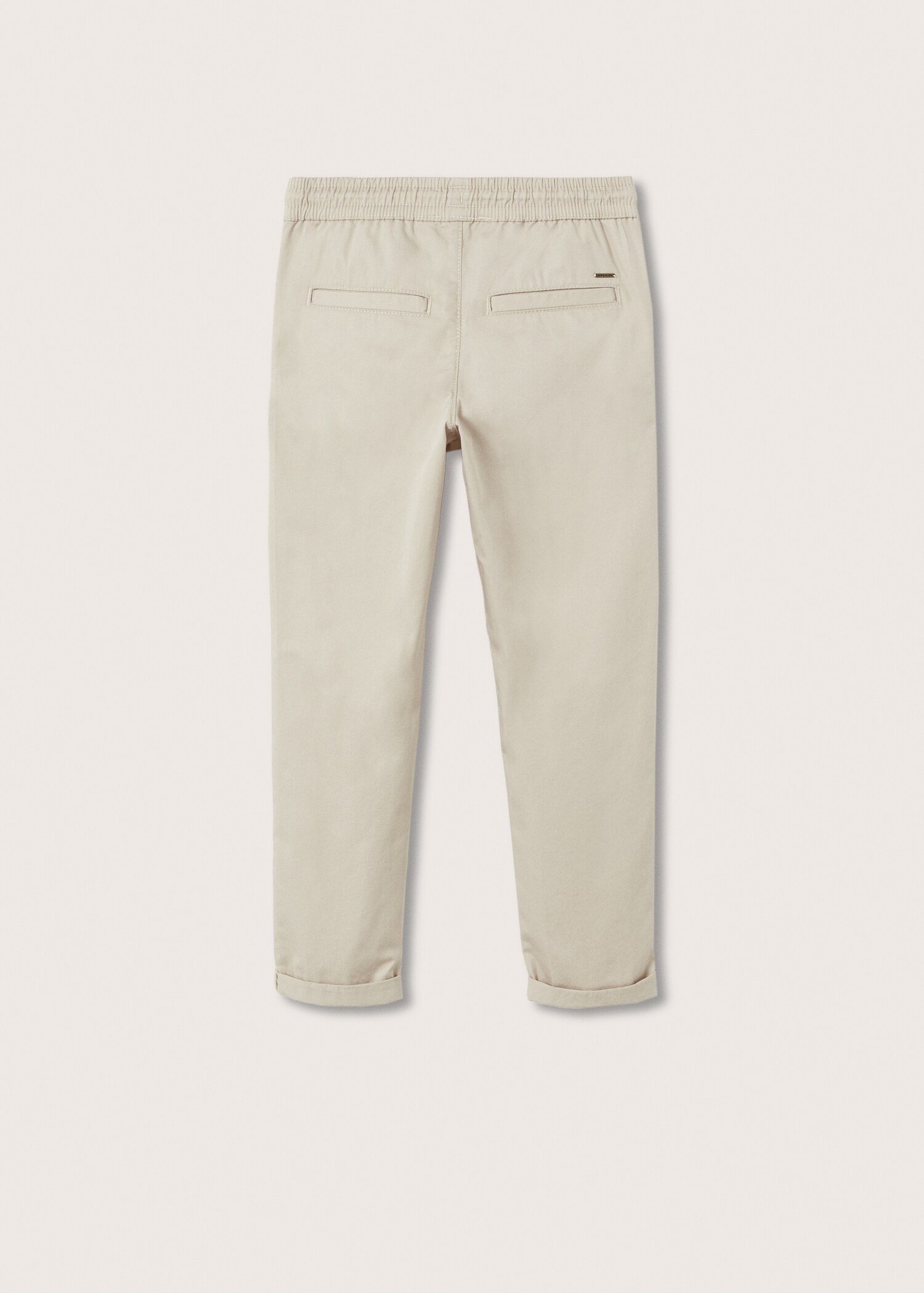 Pantalón recto cintura elástica - Reverso del artículo