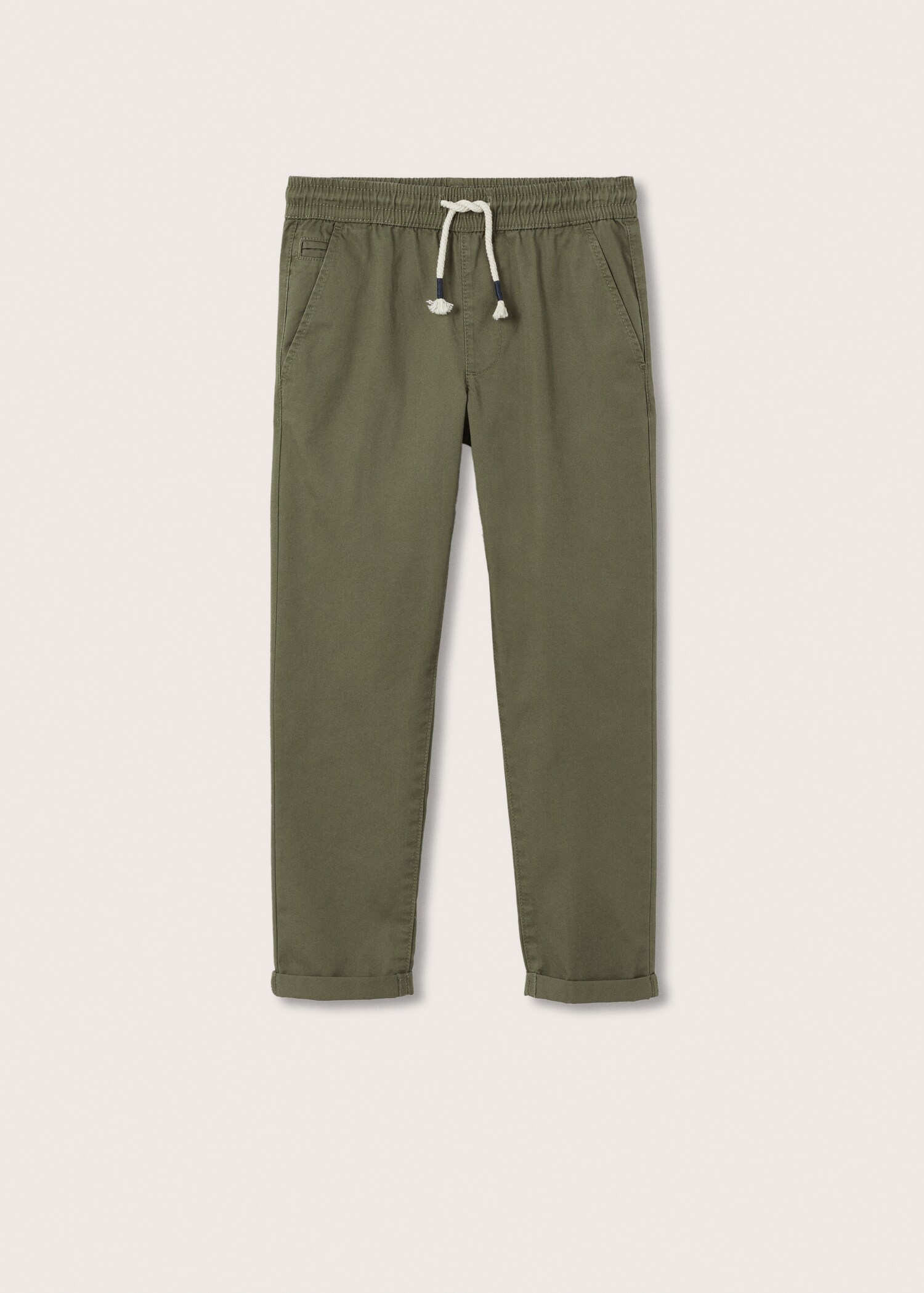 Pantalón recto cintura elástica - Artículo sin modelo