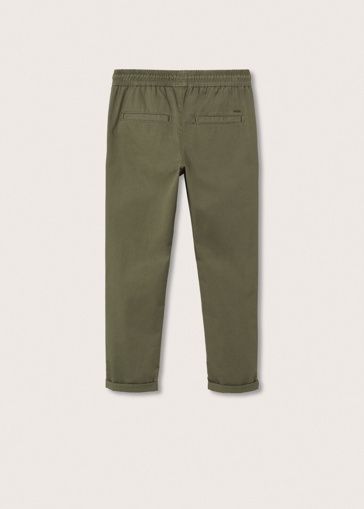 Pantalón recto cintura elástica - Reverso del artículo