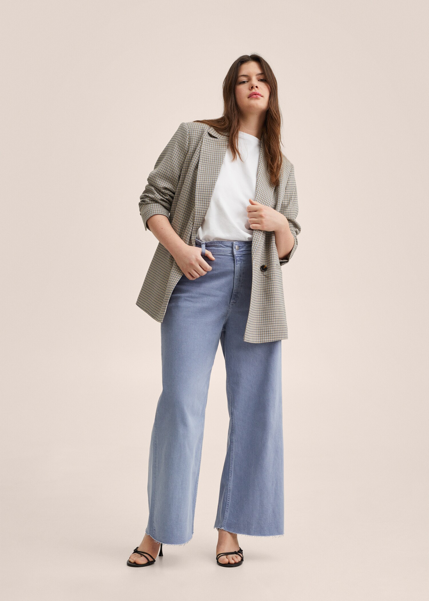 High-waist culotte jeans - Details of the article 3