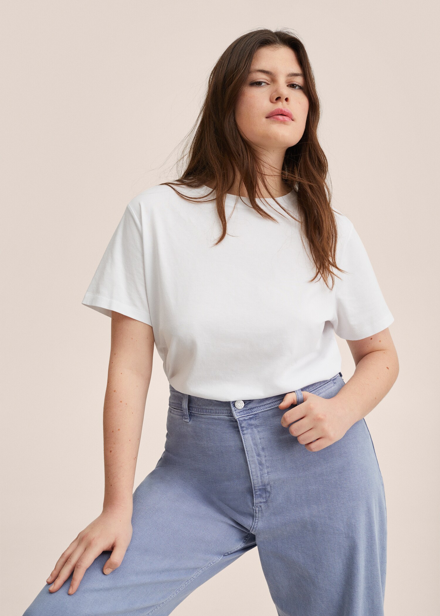 High-waist culotte jeans - Details of the article 4
