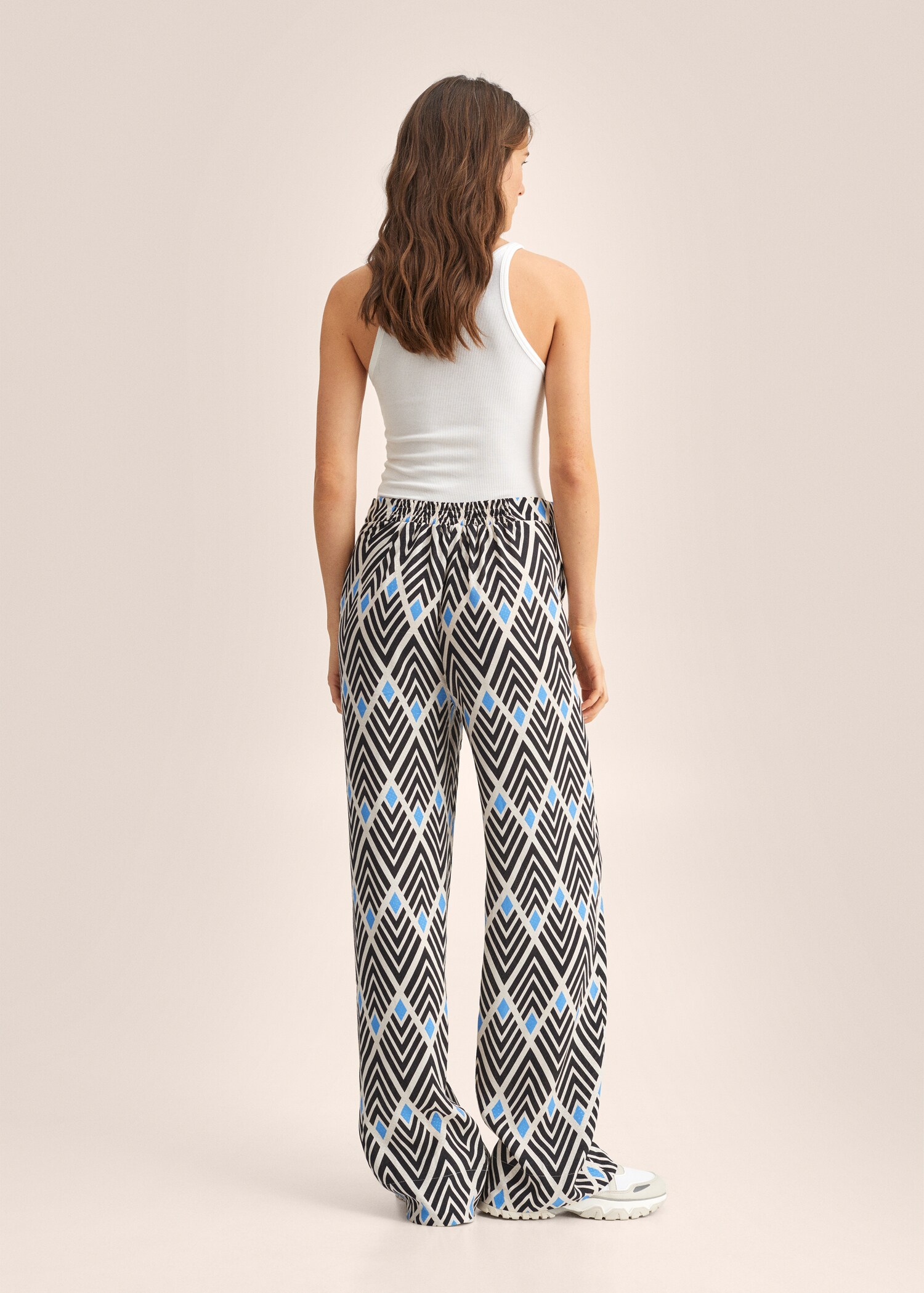 Pantalón estampado geométrico - Reverso del artículo