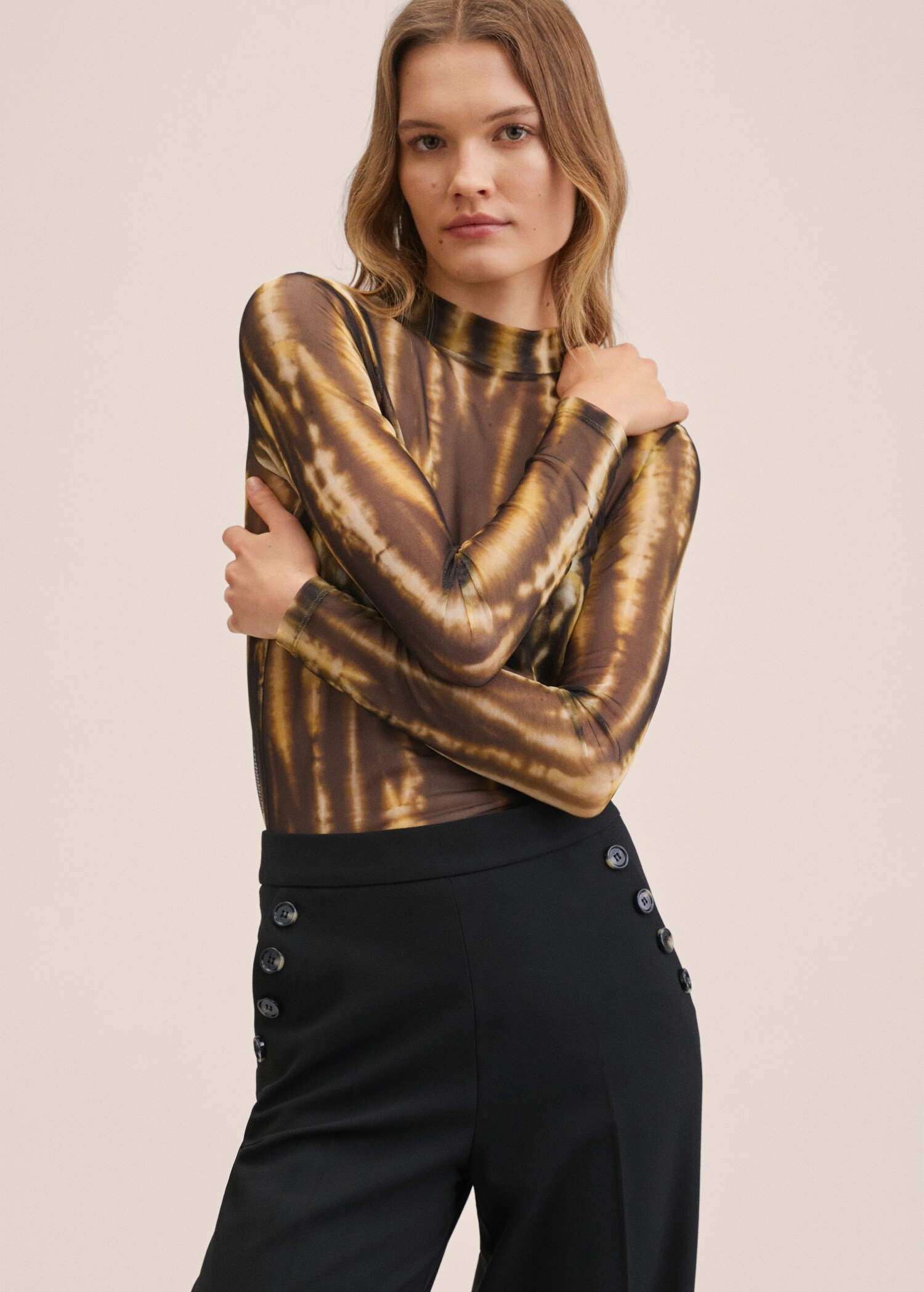 Wideleg trousers with pockets - Details of the article 1
