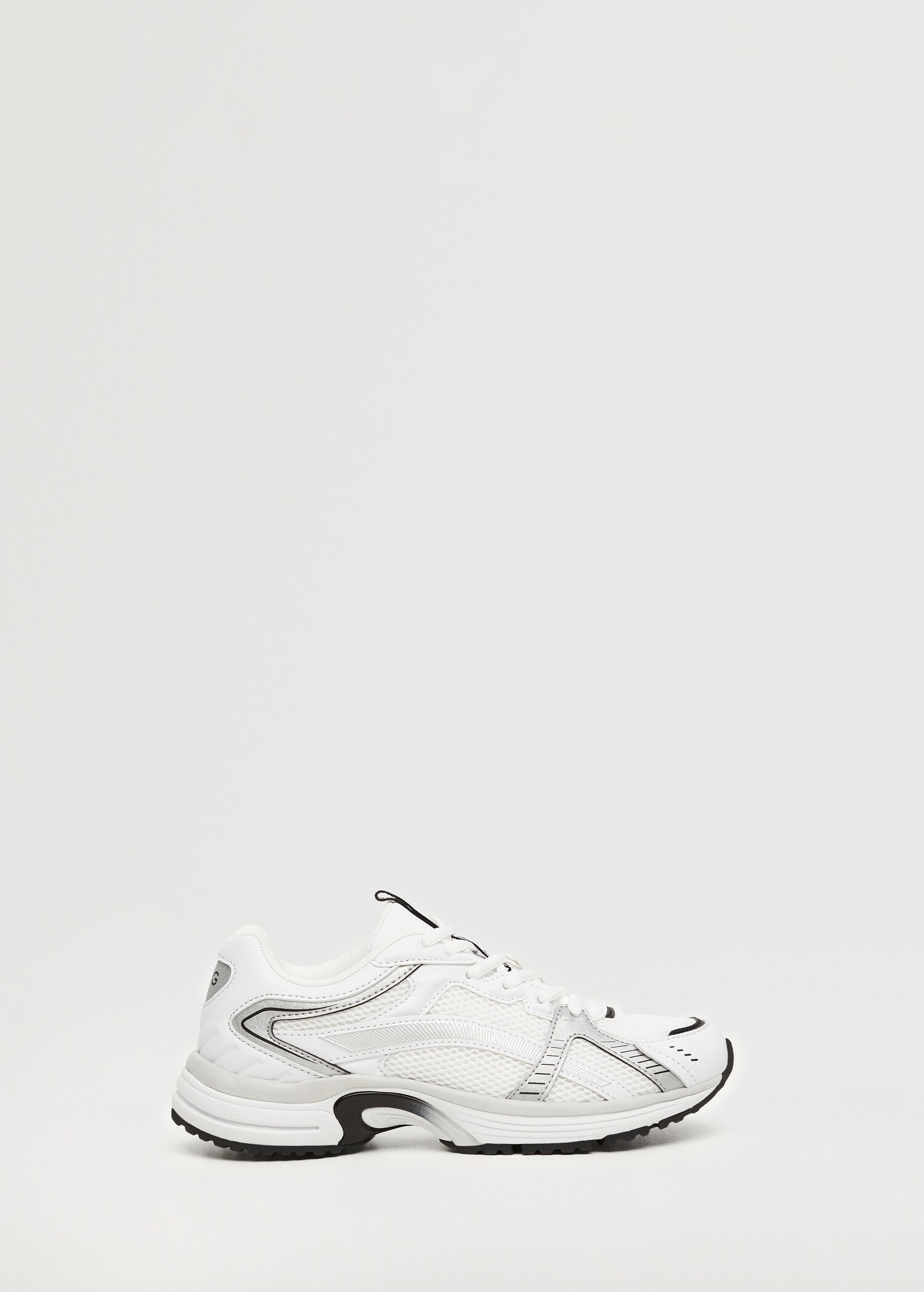 Lace-up mixed sneakers - Article without model