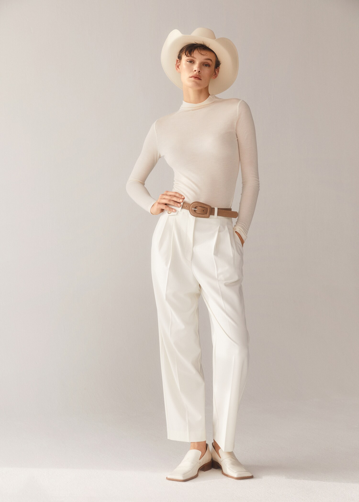 Pockets straight pants - Details of the article 6