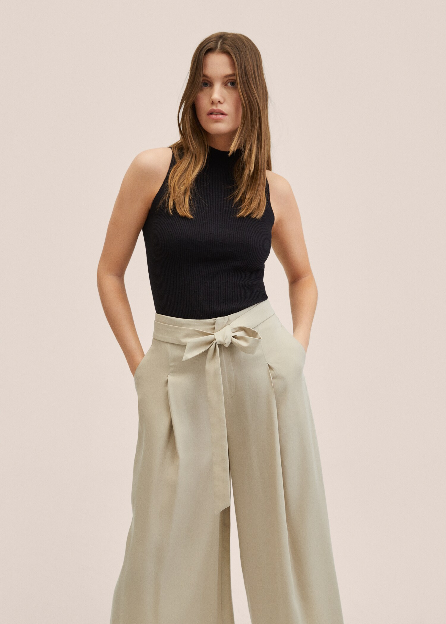 Pantaloni culotte lyocell - Piano medio