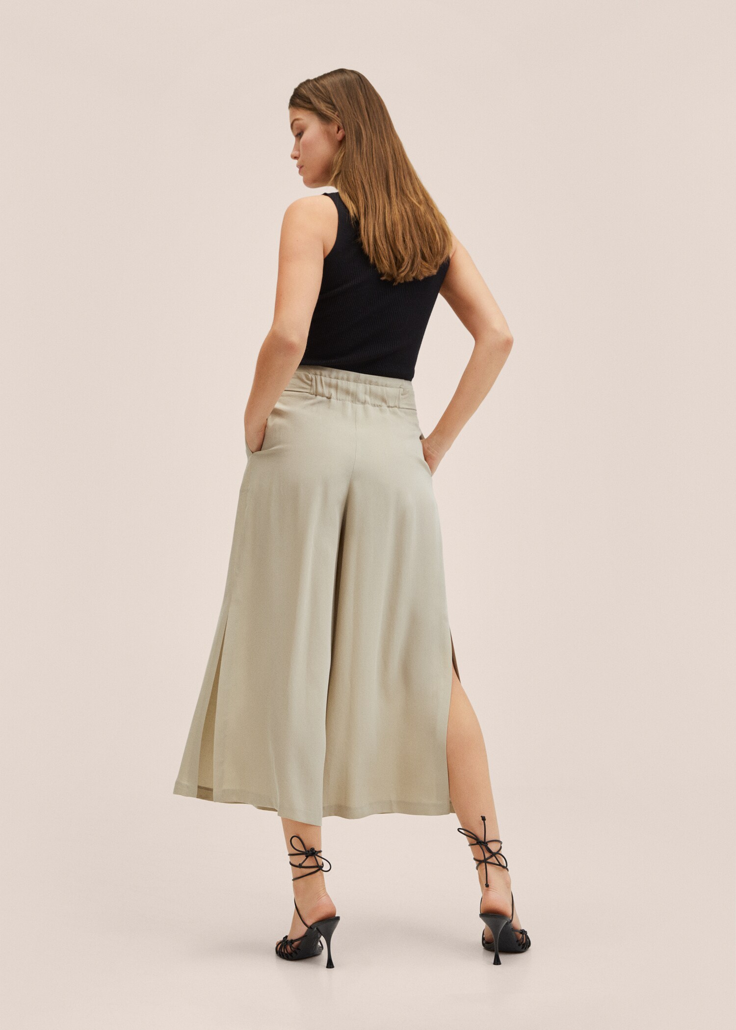Pantaloni culotte lyocell - Retro dell'articolo