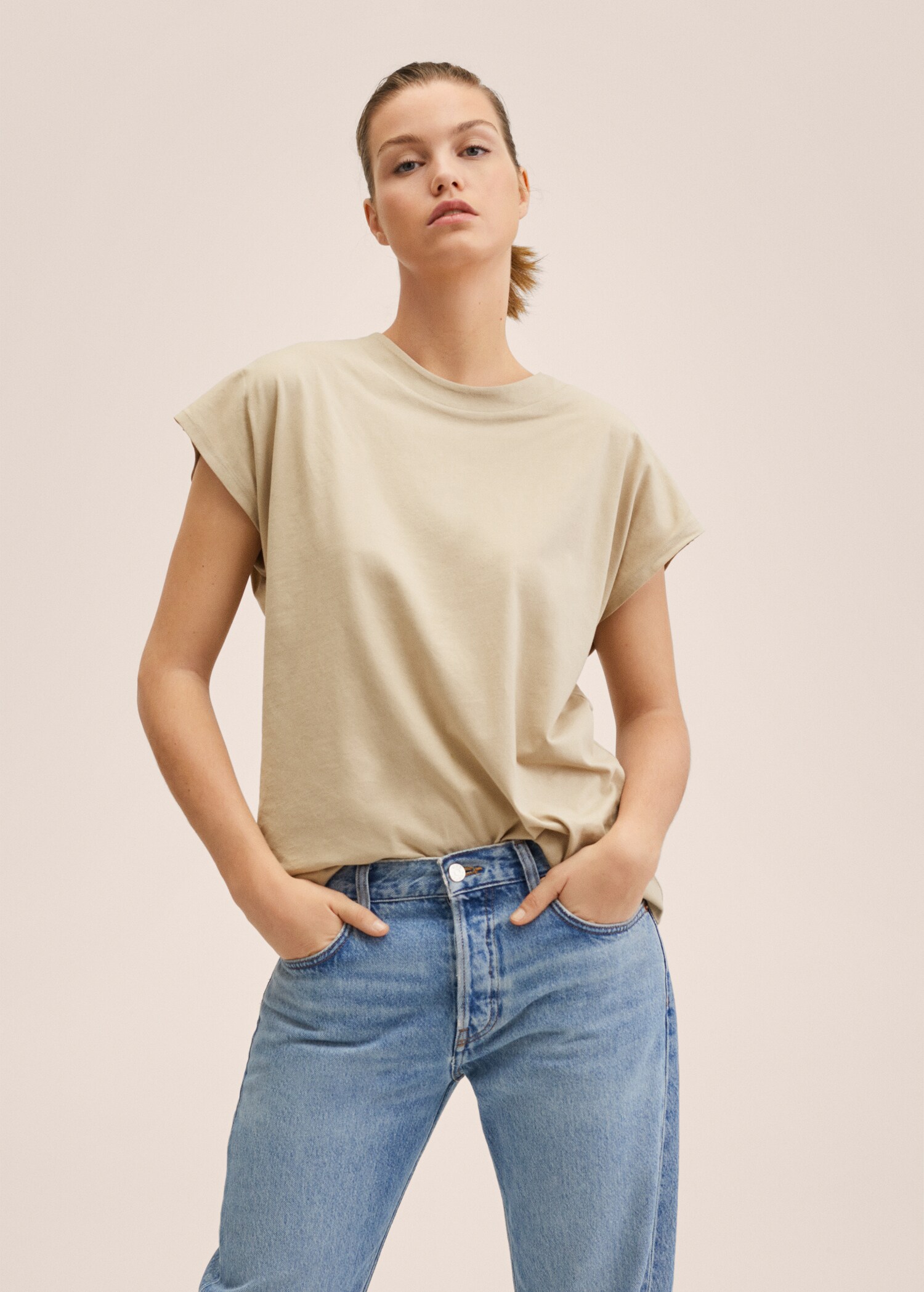 T-Shirt aus 100 % Baumwolle - Mittlere Ansicht