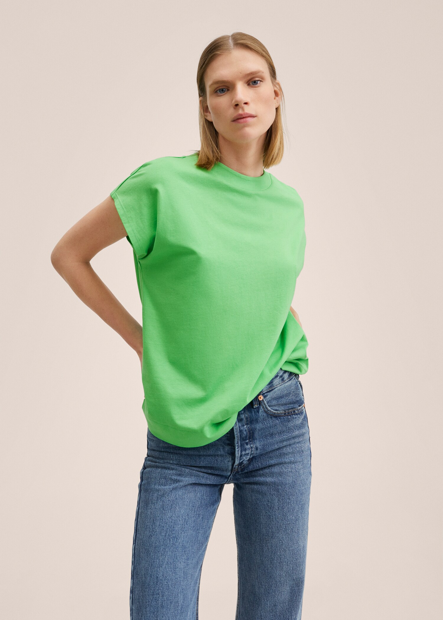 T-Shirt aus 100 % Baumwolle - Mittlere Ansicht