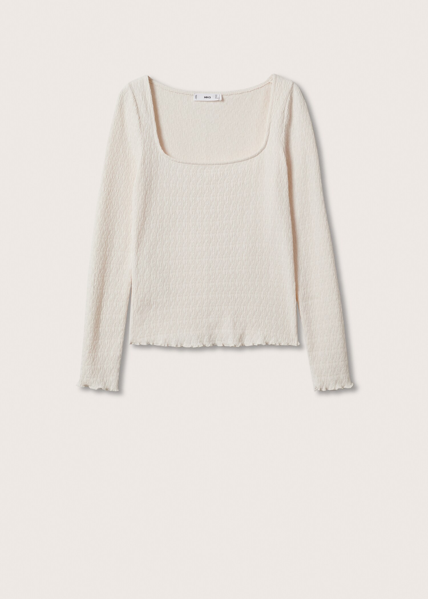 T-shirt coton texturé - Article sans modèle